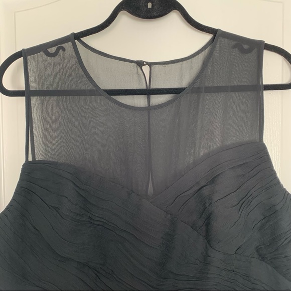 J. Crew Silk Chiffon Clara Dress in Black (US 18) - Picture 3 of 7